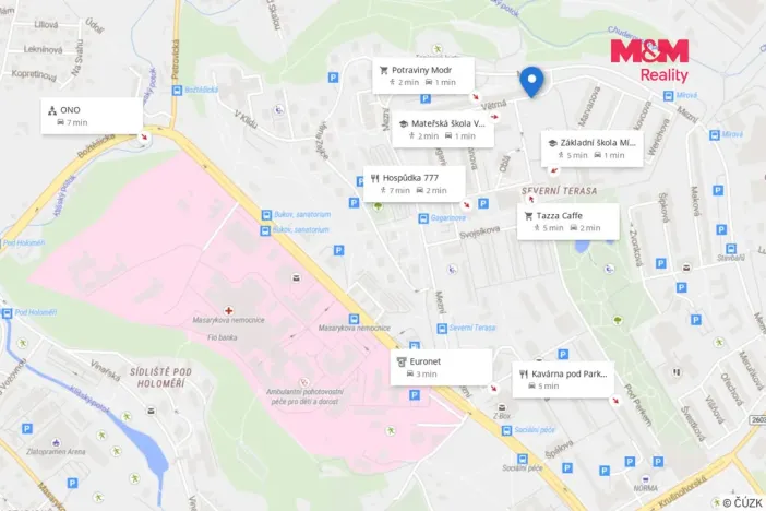 Prodej bytu 1+kk, Ústí nad Labem, Větrná, 19 m2