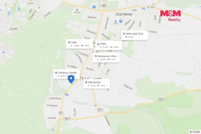 Pronájem zahrady, Zruč-Senec, 635 m2