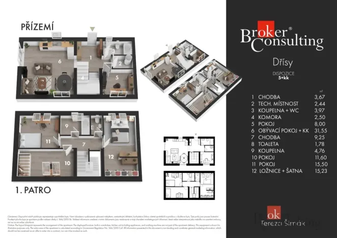 Prodej bytu 5+kk, Dřísy, Hlavnovská, 110 m2