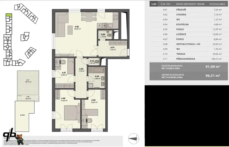 Prodej bytu 4+kk, Ostrava, Jantarová, 91 m2