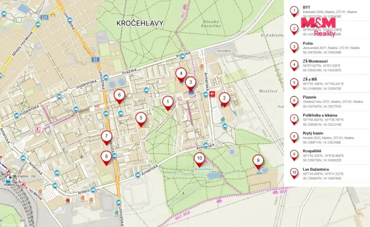Prodej bytu 4+1, Kladno - Kročehlavy, Estonská, 78 m2