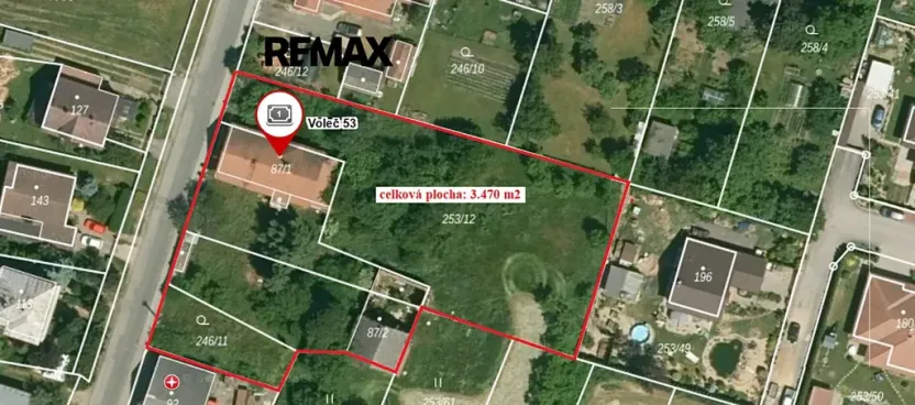 Prodej pozemku pro bydlení, Voleč, 3470 m2