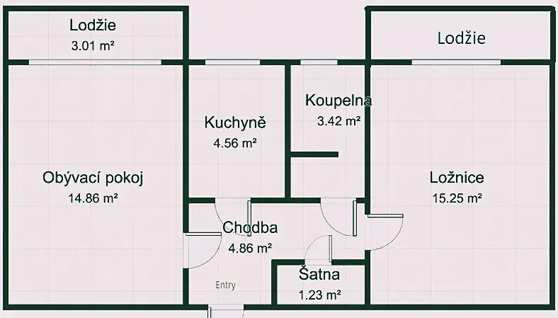 Prodej bytu 2+1, Velké Losiny, 1. máje, 49 m2