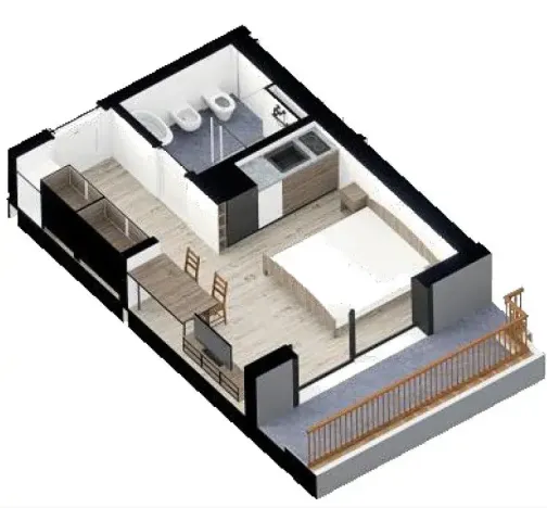 Prodej bytu 1+kk, Golem, Albánie, 32 m2