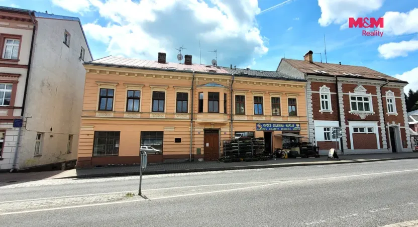 Pronájem bytu 1+kk, Smržovka, náměstí T. G. Masaryka, 40 m2