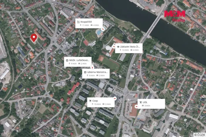 Prodej bytu 3+1, Týn nad Vltavou - Malá Strana, Pod tratí, 70 m2