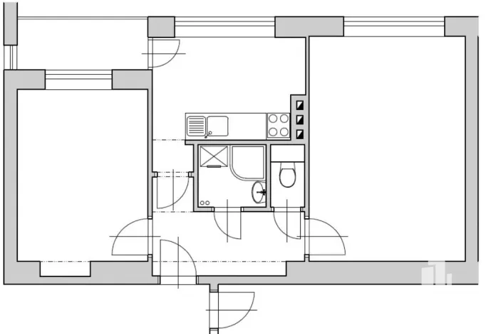 Pronájem bytu 2+1, Brno, Hlaváčkova, 55 m2