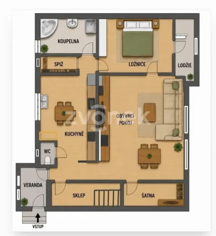 Prodej bytu 2+1, Uherské Hradiště, 65 m2