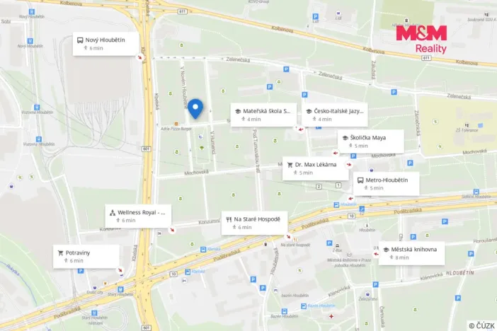 Pronájem kanceláře, Praha - Hloubětín, V Novém Hloubětíně, 162 m2