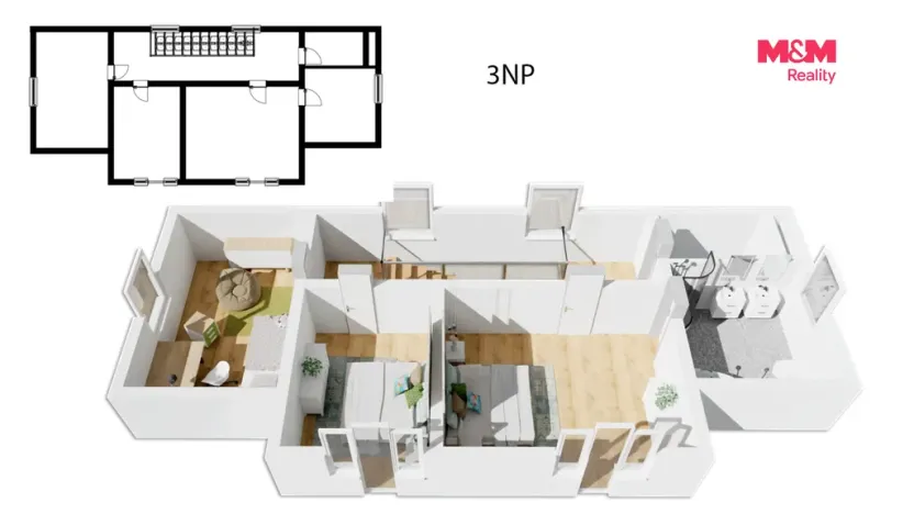 Prodej rodinného domu, Mnichovice - Božkov, Nad rybníkem, 312 m2