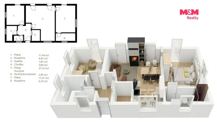 Prodej rodinného domu, Červená Voda, 76 m2