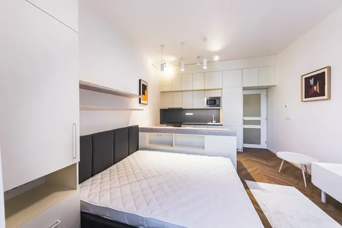 Pronájem bytu 1+kk, Praha - Vinohrady, Sázavská, 29 m2