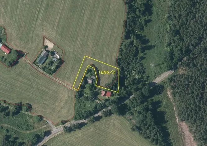 Prodej pozemku, Krsy - Polínka, 2400 m2