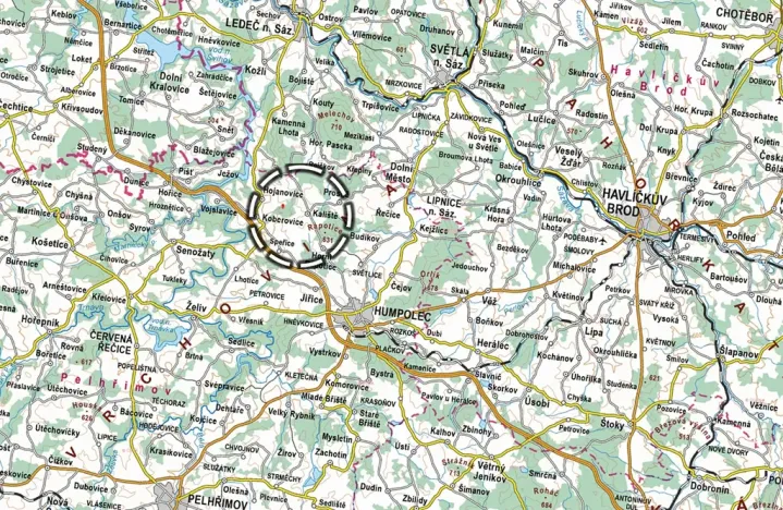 Prodej lesa, Kaliště, 5121 m2