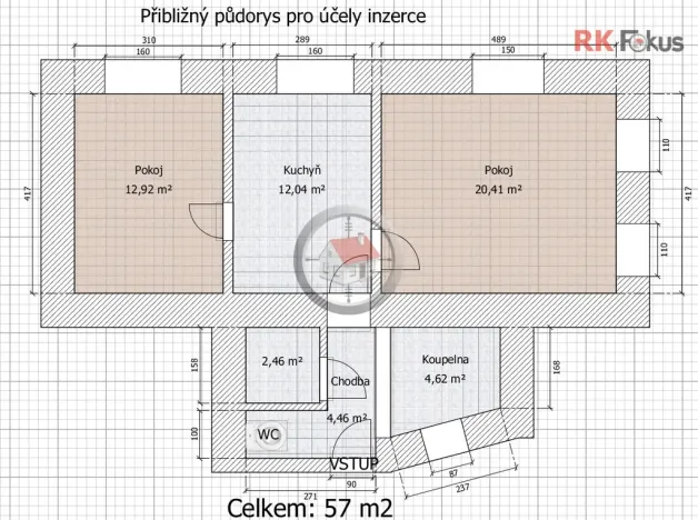 Prodej rodinného domu, Dešov, 57 m2