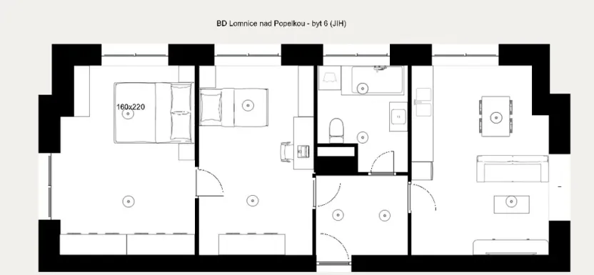 Prodej bytu 1+1, Lomnice nad Popelkou, 67 m2