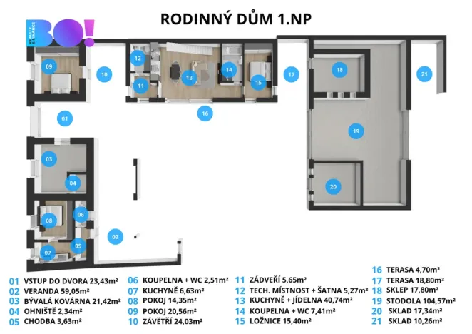 Prodej rodinného domu, Hranice, Lipnická, 372 m2