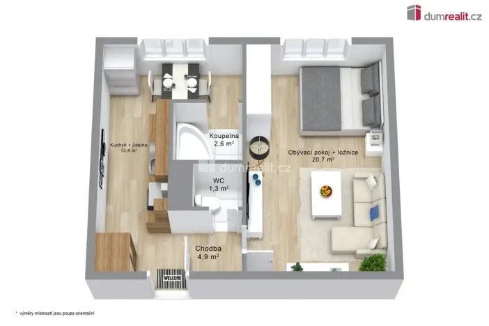 Prodej bytu 1+1, Sokolov, Závodu míru, 42 m2