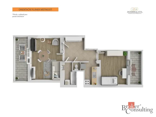 Prodej bytu 2+1, Praha - Podolí, Na dolinách, 54 m2