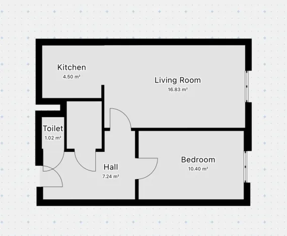 Pronájem bytu 2+kk, Praha, Boháčova, 43 m2