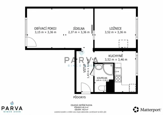 Prodej bytu 2+1, Kladno - Kročehlavy, Dánská, 49 m2