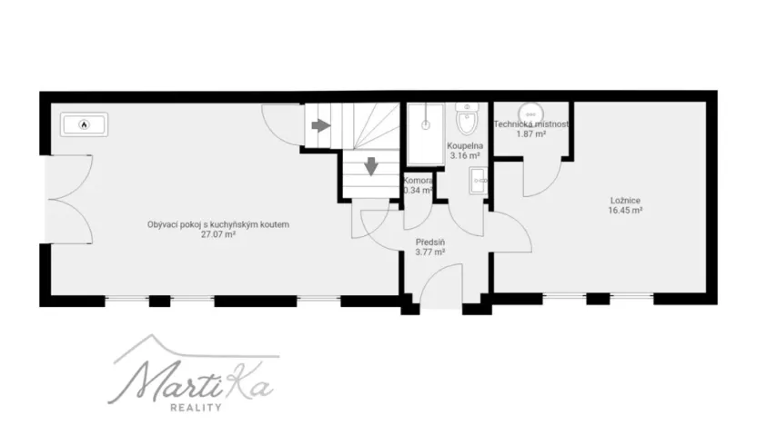 Prodej rodinného domu, Slapy, 56 m2