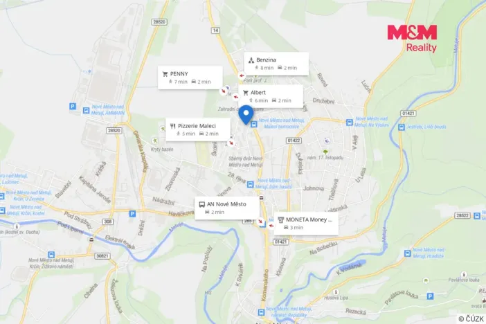 Pronájem bytu 1+kk, Nové Město nad Metují, Družstevní, 28 m2
