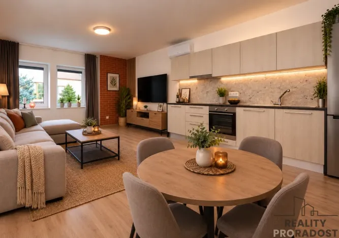 Pronájem bytu 2+kk, Velké Pavlovice, Hlavní, 50 m2