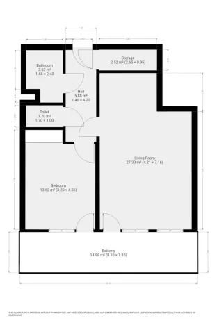 Pronájem bytu 2+kk, Praha - Troja, Mazurská, 59 m2