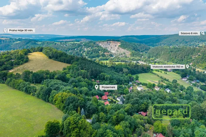 Prodej zahrady, Chocerady - Samechov, 753 m2