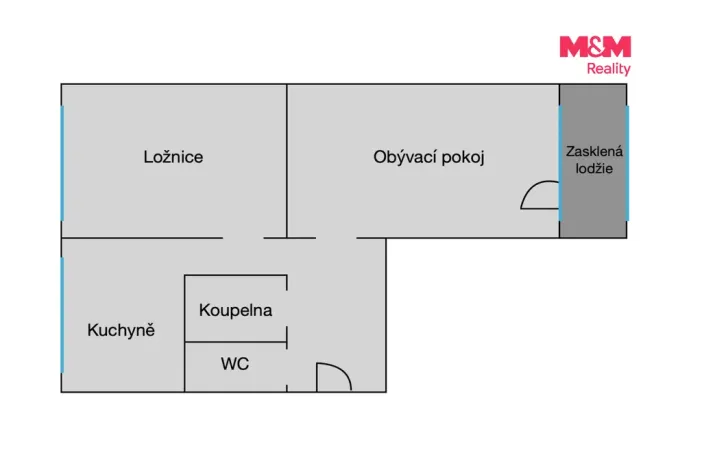 Prodej bytu 2+1, Karviná - Mizerov, Čajkovského, 50 m2