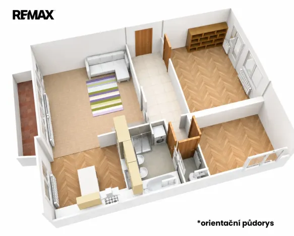 Pronájem bytu 3+kk, Olomouc - Lazce, Zamykalova, 82 m2