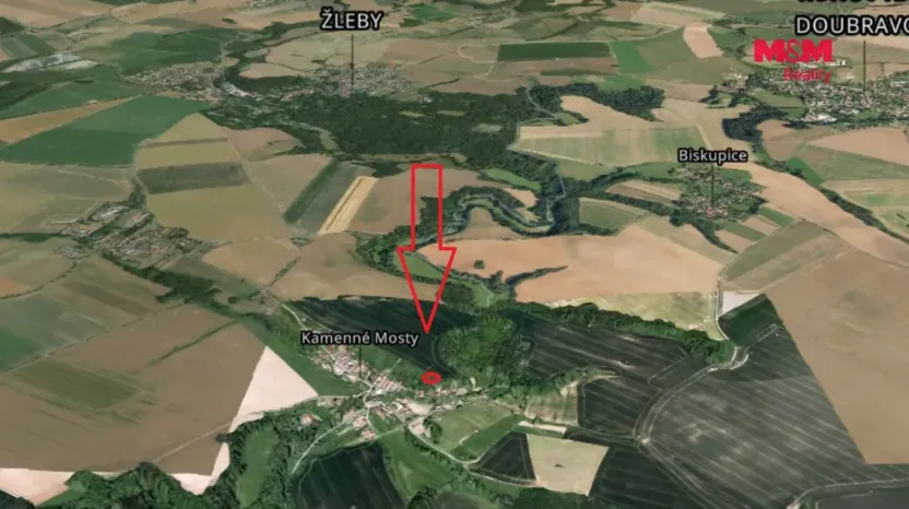 Prodej pole, Žleby - Zehuby, 1040 m2