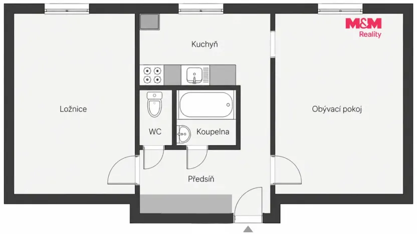 Prodej bytu 2+1, Rotava, Sídliště, 53 m2