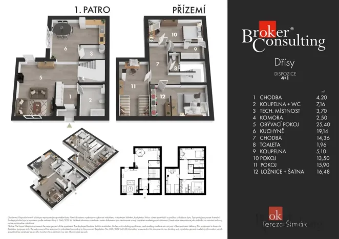 Prodej bytu 4+1, Dřísy, Hlavnovská, 129 m2