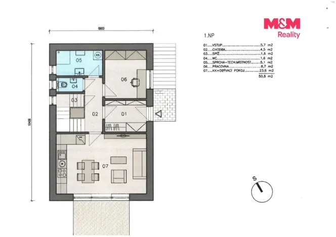 Prodej pozemku pro bydlení, Služátky, 1077 m2