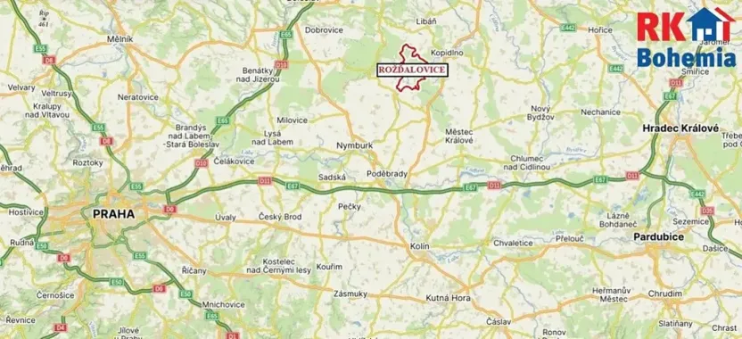 Prodej pozemku pro bydlení, Rožďalovice, Polní, 820 m2