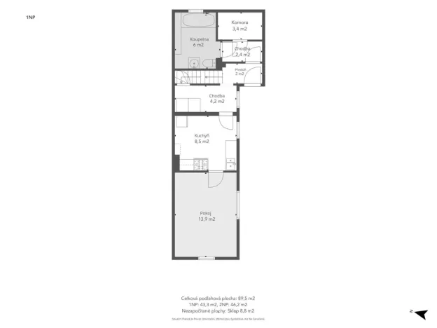 Prodej rodinného domu, Praha - Horní Počernice, Stoliňská, 90 m2