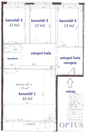 Pronájem kanceláře, Praha - Smíchov, U Demartinky, 96 m2