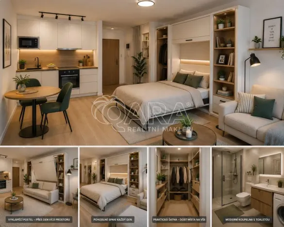 Prodej bytu 1+kk, Praha - Hodkovičky, Pod lysinami, 30 m2
