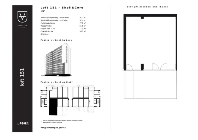 Prodej bytu 2+kk, Praha, Československého exilu, 78 m2