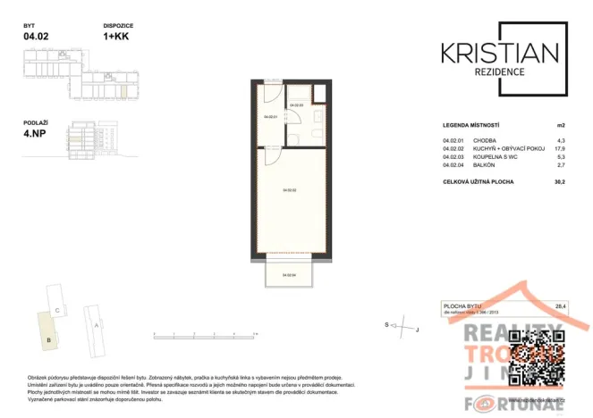 Prodej bytu 1+kk, Hradec Králové, Pod Zámečkem, 28 m2