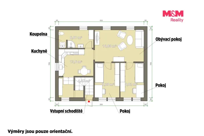 Pronájem bytu 3+kk, Plzeň - Černice, Studniční, 59 m2