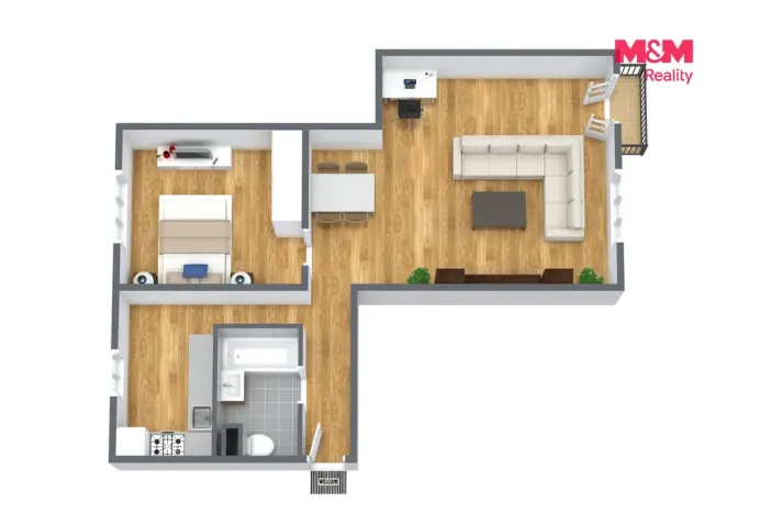 Prodej bytu 3+1, Hranice, Vítězná, 63 m2