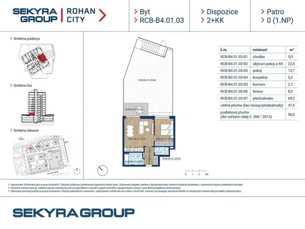 Prodej bytu 2+kk, Praha - Karlín, Sokolova, 47 m2