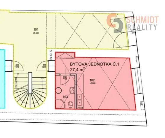 Prodej bytu 1+kk, Mikulov, Alfonse Muchy, 27 m2