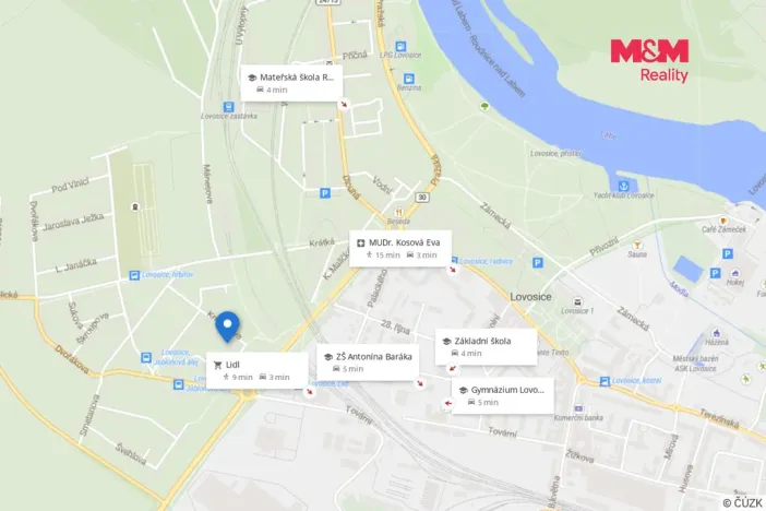 Prodej bytu 2+1, Lovosice, Kmochova, 57 m2