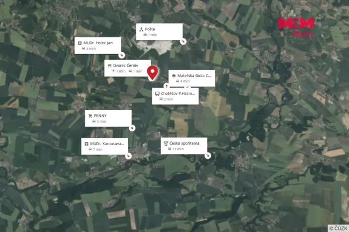 Pronájem bytu 1+kk, Černiv, 28 m2