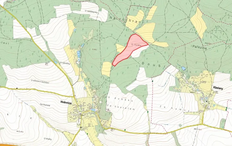 Prodej pole, Hněvnice, 68642 m2