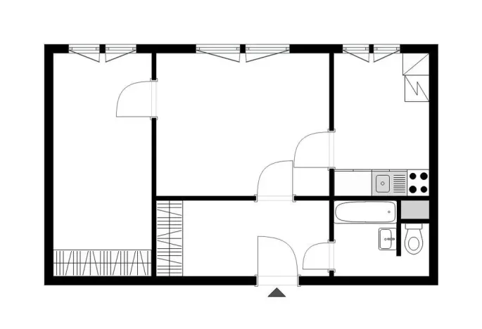 Pronájem bytu 2+1, Praha - Hlubočepy, Lamačova, 46 m2